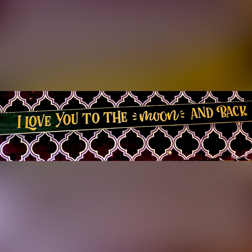 I love you to the moon back